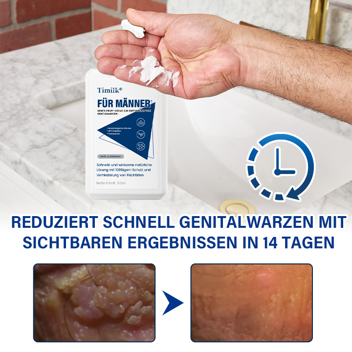 Timilk® GentX Profi-Creme zur Entfernung von Genitalwarzen für Männer