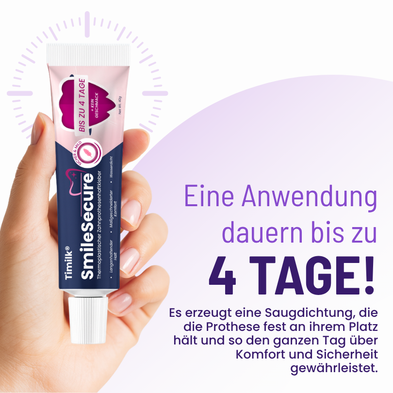 Timilk® SmileSecure Thermoplastischer Zahnprothesen-Haftkleber