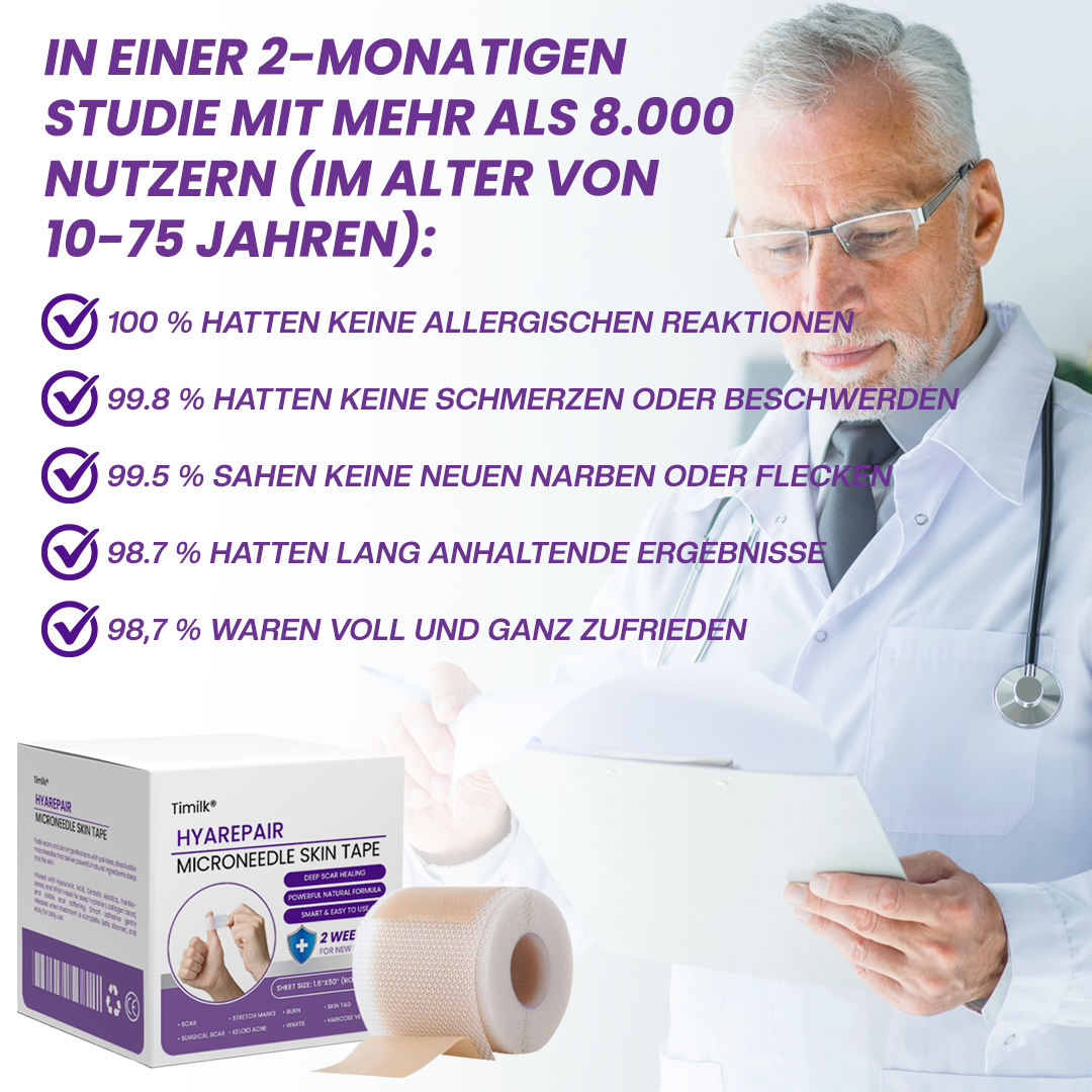 Timilk® HyaRepair Mikronadel-Hautpflaster