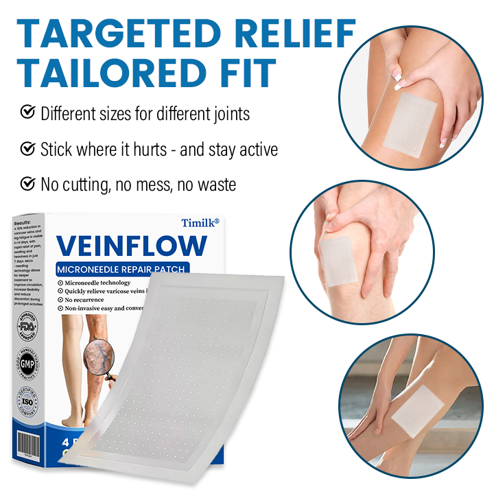 Timilk® VeinFlow Microneedle Repair Patch