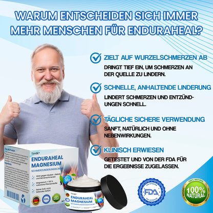 Timilk® EnduraHeal Magnesium Schmerz­Linderungs­creme 🏅