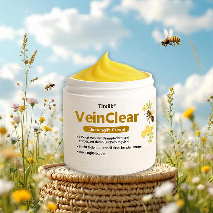 Timilk® VeinClear Bienengiftcreme |✨ Sichtbare Linderung in nur 7 Tagen! 🦵🌿