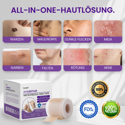 Timilk® HyaRepair Mikronadel-Hautpflaster