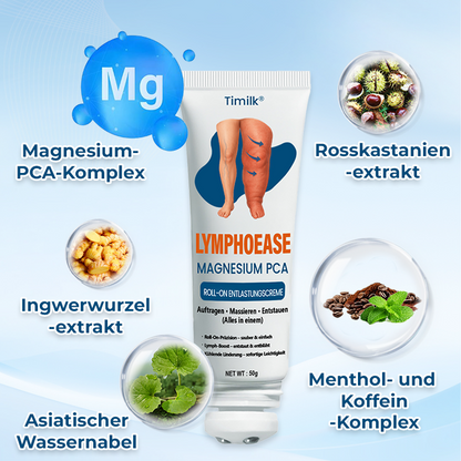 ✅ Offizieller Shop: Timilk® LymphoEase Magnesium PCA Roll-On Linderungscreme 🔥 FDA-zertifiziert (Klinisch erwiesene Linderung bei Lymphödemen, Beinschwellungen und schlechter Durchblutung 🩺)