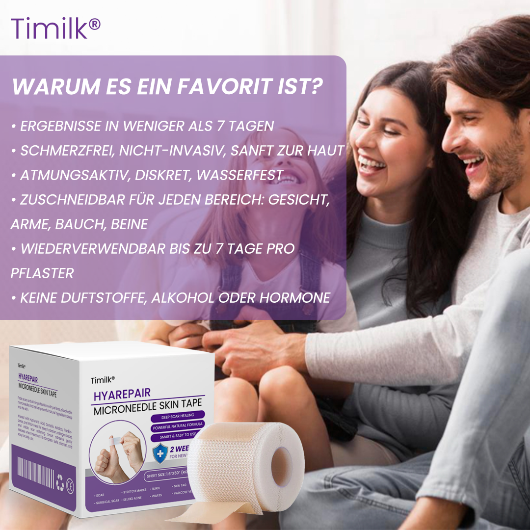 Timilk® HyaRepair Mikronadel-Hautpflaster