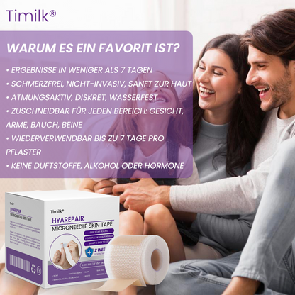 Timilk® HyaRepair Mikronadel-Hautpflaster