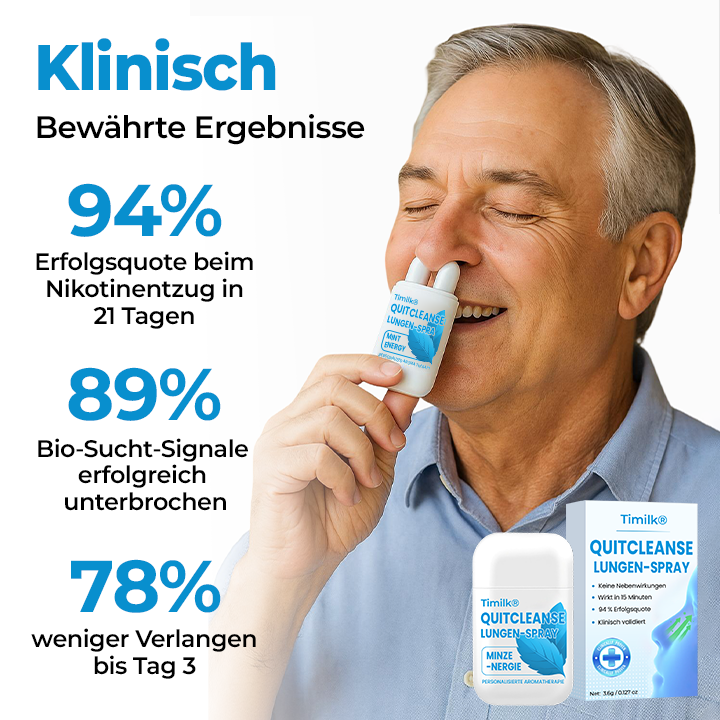 Timilk® QuitCleanse Lungen-Spray — In 21 Tagen Rauchfrei