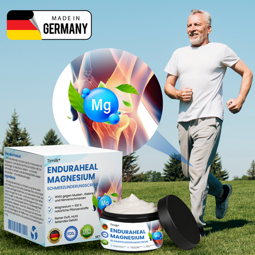 Timilk® EnduraHeal Magnesium Schmerz­Linderungs­creme 🏅