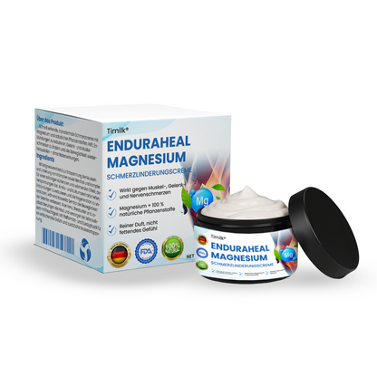 Timilk® EnduraHeal Magnesium Schmerz­Linderungs­creme 🏅