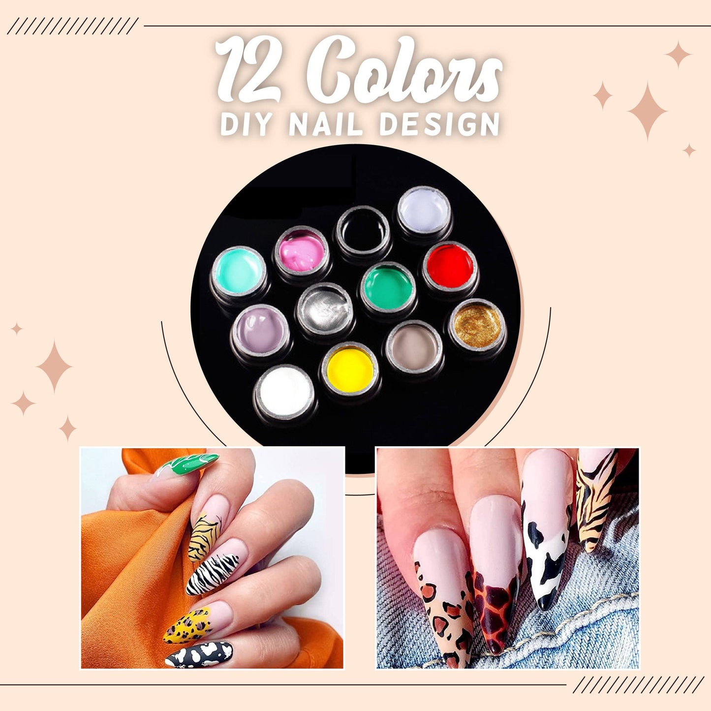 12 Color-Craze Gel-Nagellack