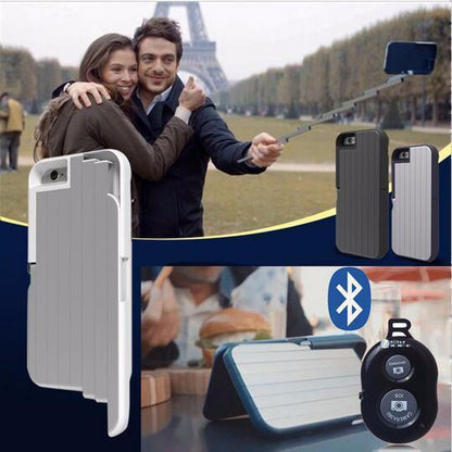 3-in-1-Aluminium-Selfie-Stick-Hülle für iPhone