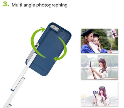 3-in-1-Aluminium-Selfie-Stick-Hülle für iPhone
