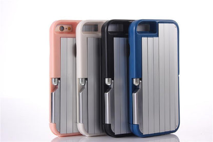 3-in-1-Aluminium-Selfie-Stick-Hülle für iPhone